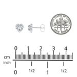 Halo Heart Stud Earrings - Image 3