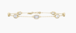 14k Gold 7 oval bracelet - Image 2
