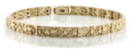 10k Gold Nugget Bracelet 7.5 Inches