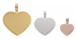 14k heart picture pendant 3 sizes