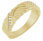14K Yellow .07 CTW Natural Diamond Band