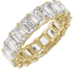 14K White 12 1/3 CTW Natural Diamond Low Profile Eternity Band