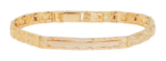 14k gold 6mm nugget ID bracelet