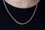 Gold Plated 925 Sterling Silver Miami Cuban Chain 2.6mm