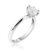 925 Sterling Silver 1 Carat Moissanite Ring - Image 2