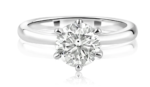 925 Sterling Silver 1 Carat Moissanite Ring - Image 3