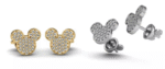 10k gold mickey mouse stud earrings