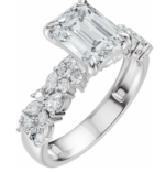 14K 5/8 CTW Lab-Grown Diamond Engagement( multiple shapes available ) Ring - Image 5
