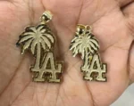 10K solid gold LA pendant | la jewelry | palm tree |