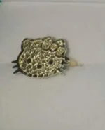 10k solid gold character | kitty pendant | hello kit | gold pendant | cute pendant | nugget pendants | y2k | y2k jewelry - Image 3