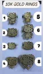 10k Solid Gold Kitty Ring: Kawaii Anime Jewelry | hello kitty