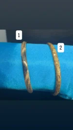 10k Solid Gold Bangles & Hello Kitty Ring Bundle - Image 2