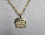 10k Gold Betty Boop Pendant Necklace with Rope Chain