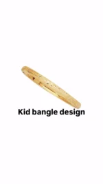 10K Solid Gold Bangles Bracelet: Minimalist 90s Style - Image 5