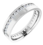 14K White 1 1/2 CTW Lab-Grown Diamond Band - Image 4