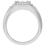 14K White 1 3/4 CTW Lab-Grown Diamond Halo-Style Band - Image 3