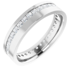 14K White 1 1/2 CTW Lab-Grown Diamond Band - Image 3