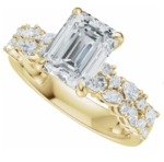 14K 5/8 CTW Lab-Grown Diamond Engagement( multiple shapes available ) Ring - Image 6