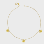 10k gold crown Anklet / Bracelet | Adjustable