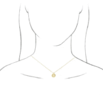14K Yellow | white | rose / Initial A 16-18" Necklace | Adjustable - Image 5