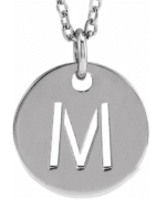 14K Yellow | white | rose / Initial A 16-18" Necklace | Adjustable - Image 4