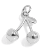 18K Gold PVD Stainless Steel Cherry Charm - Image 2