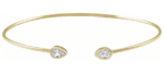 14K Yellow 1/2 CTW Natural Diamond Bangle Bracelet