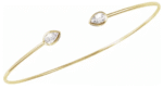 14K Yellow 1/2 CTW Natural Diamond Bangle Bracelet - Image 4