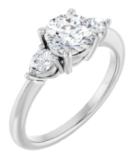 14K White 1 1/4 CTW Lab-Grown Diamond Engagement Ring - Image 3