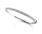 14k gold half infinity diamond bracelet | vs diamonds