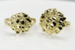 10k Gold Classic Nugget Round Ring