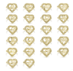 10k Gold  Rollie Initial Heart Initial Ring |A-Z