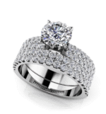 14K 2.05 ct Sea Of Diamonds Bridal Set | white or yellow