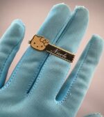 10K Gold Two-Finger Custom Engraved Ring | Any design available - Image 12