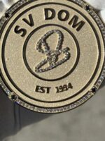 10k/14k gold custom medallion style pendant | color optional - Image 5