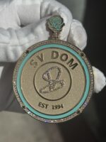 10k/14k gold custom medallion style pendant | color optional