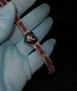 10K Gold URN VS diamonds W/ Natural Rubies bracelet - Image 4