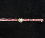 10K Gold URN VS diamonds W/ Natural Rubies bracelet - Image 7