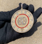 10k/14k gold custom medallion style pendant | color optional - Image 14