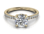14K Gold  2 carat VVS1 Diamond | white / yellow / rose