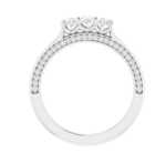 14K White 9/10 CTW Lab-Grown Diamond  Band | white or yellow gold - Image 3
