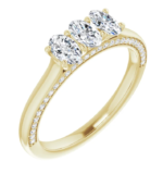 14K White 9/10 CTW Lab-Grown Diamond  Band | white or yellow gold - Image 5