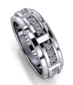 14k Gold watch band style VS Diamond ring