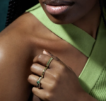 14K White or yellow Natural Pear shaped  Ring - Image 7