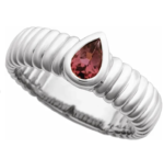 14K White or yellow Natural Pear shaped  Ring - Image 4