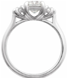 4K Yellow or White  1 1/2 CTW Lab-Grown Diamond Engagement Ring - Image 4