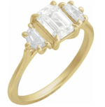 4K Yellow or White  1 1/2 CTW Lab-Grown Diamond Engagement Ring - Image 3