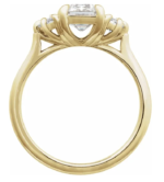 4K Yellow or White  1 1/2 CTW Lab-Grown Diamond Engagement Ring - Image 2