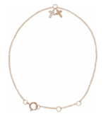 14K Yellow .03 CTW Natural Diamond Cross 6 1/2-7 1/2" Bracelet/Anklet - Image 4