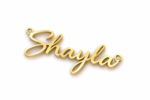 Custom silver gold plated name necklace ( adjustable chain included ) - Image 5